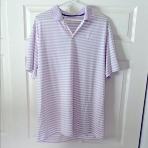 Nike Purple and White Polo Shirt Classic Design